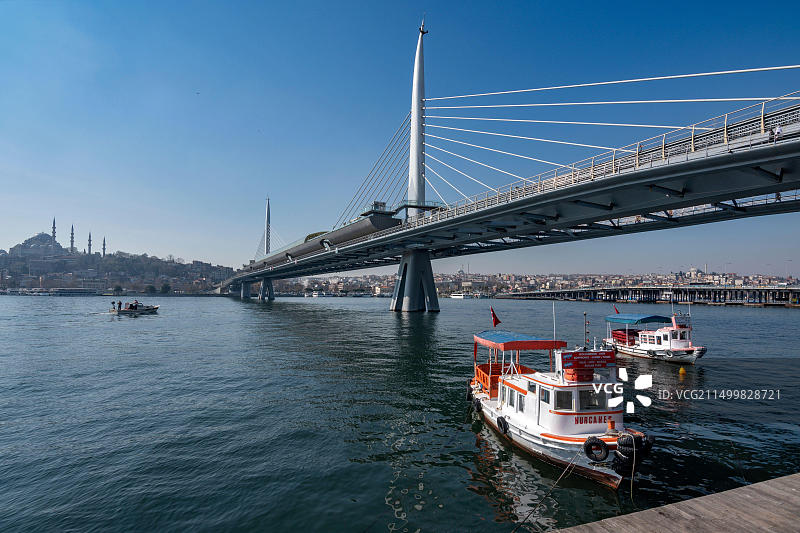 土耳其伊斯坦布尔金角湾图片素材