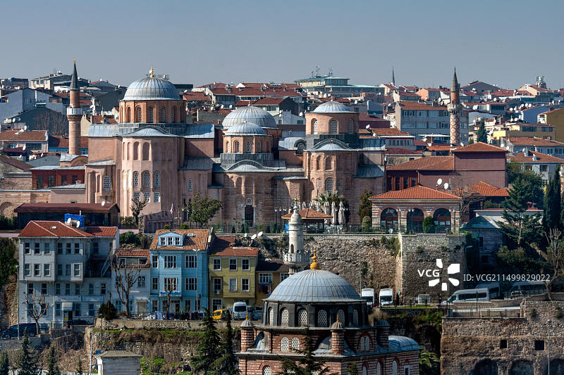 土耳其伊斯坦布尔法提赫区的Zeyrek清真寺(Pantocrator修道院)图片素材