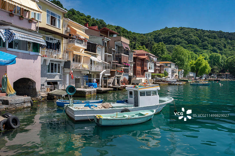 土耳其伊斯坦布尔省贝科兹区的阿纳多卢卡瓦吉村图片素材