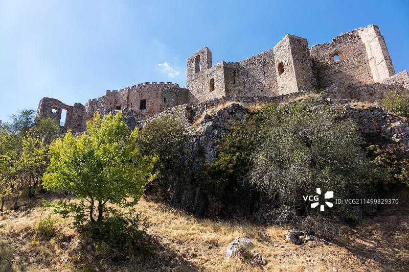 西班牙卡拉特拉瓦拉努埃瓦城堡和修道院图片素材