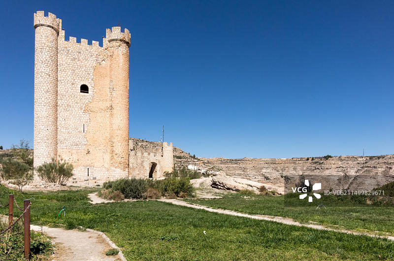 西班牙卡斯蒂利亚-拉曼查的阿尔卡拉德尔胡卡城堡图片素材