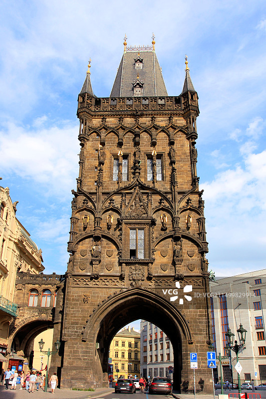 捷克共和国布拉格火药塔图片素材