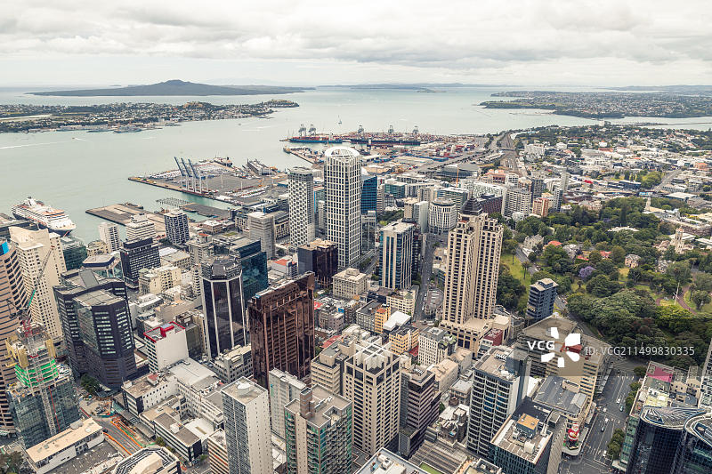 奥克兰港口景观，新西兰图片素材