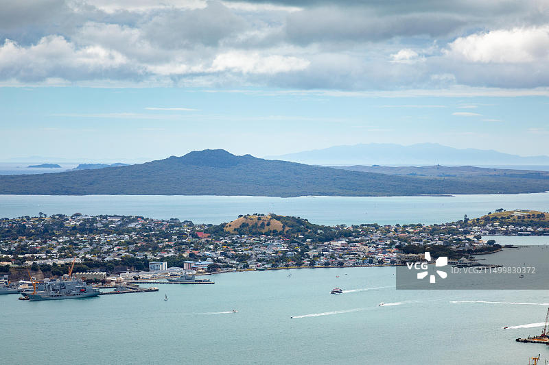 奥克兰港口景观，新西兰图片素材