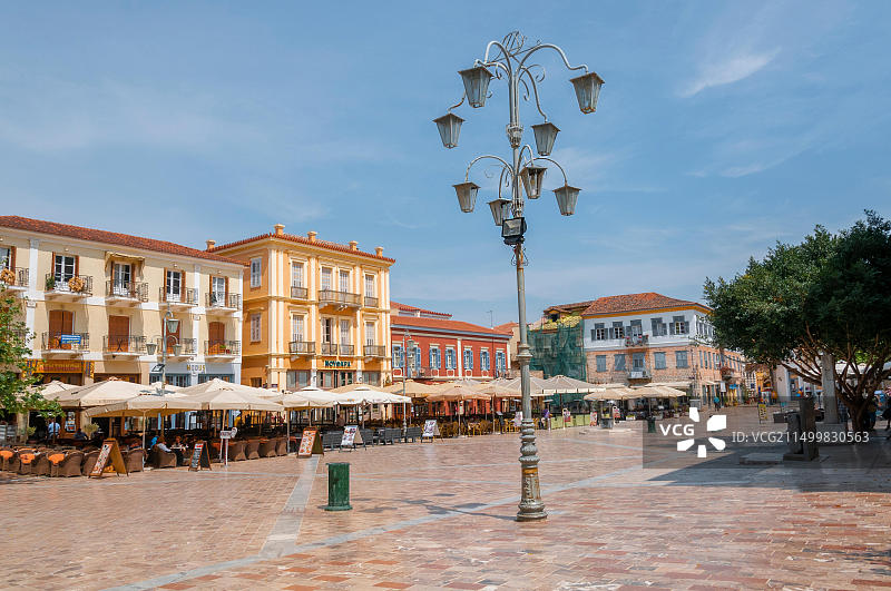 纳夫普利翁的宪法广场，伯罗奔尼撒，希腊图片素材