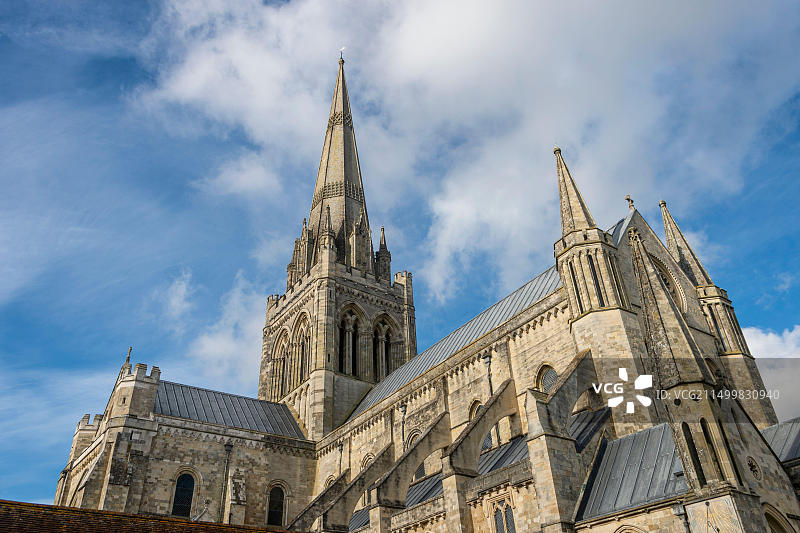 英国西萨塞克斯郡奇切斯特大教堂图片素材