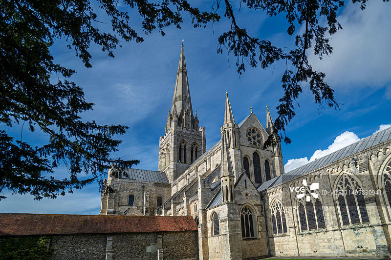 英国西萨塞克斯郡奇切斯特大教堂图片素材