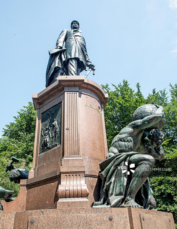 德国柏林俾斯麦青铜雕像图片素材