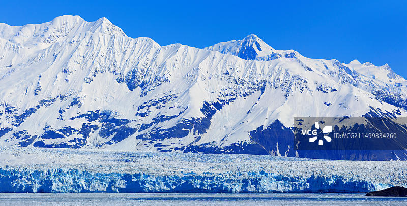 美国阿拉斯加州失望湾的哈伯德冰川图片素材