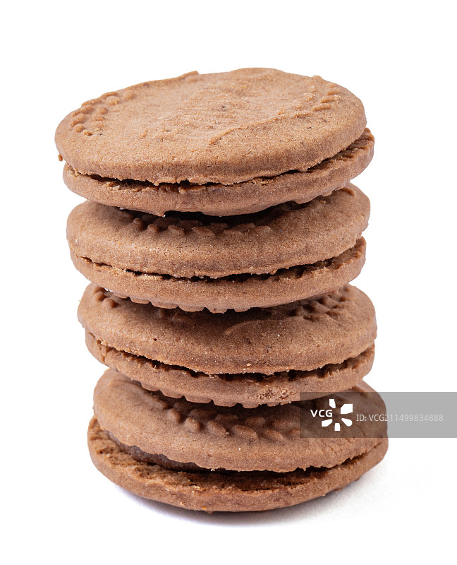 阿华田巧克力麦芽夹心曲奇饼干图片素材