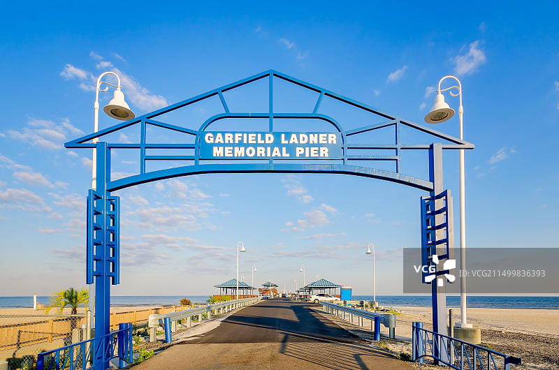 密西西比州韦弗兰的加菲尔德·拉德纳纪念码头图片素材