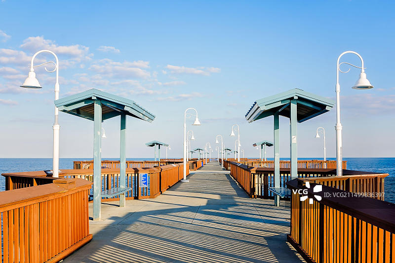 密西西比州韦弗兰的加菲尔德·拉德纳纪念码头图片素材