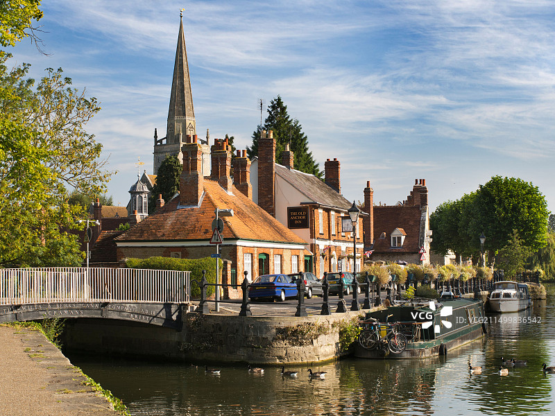 圣海伦码头，英国泰晤士河畔阿宾登9图片素材