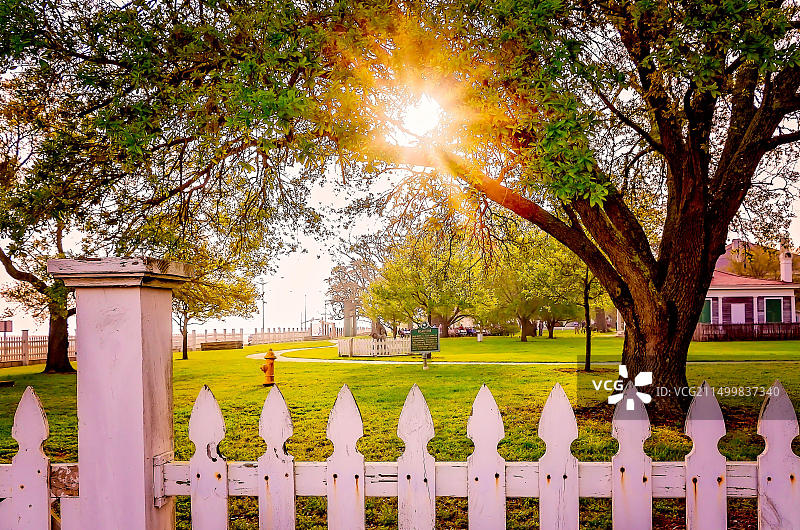 比洛克西的博瓦尔：南方邦联总统杰斐逊·戴维斯的故居图片素材