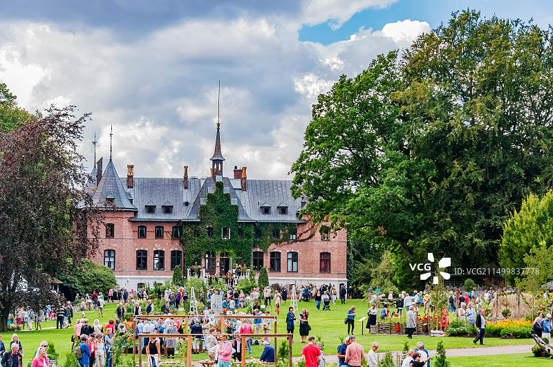瑞典赫尔辛堡：索菲罗城堡花园图片素材
