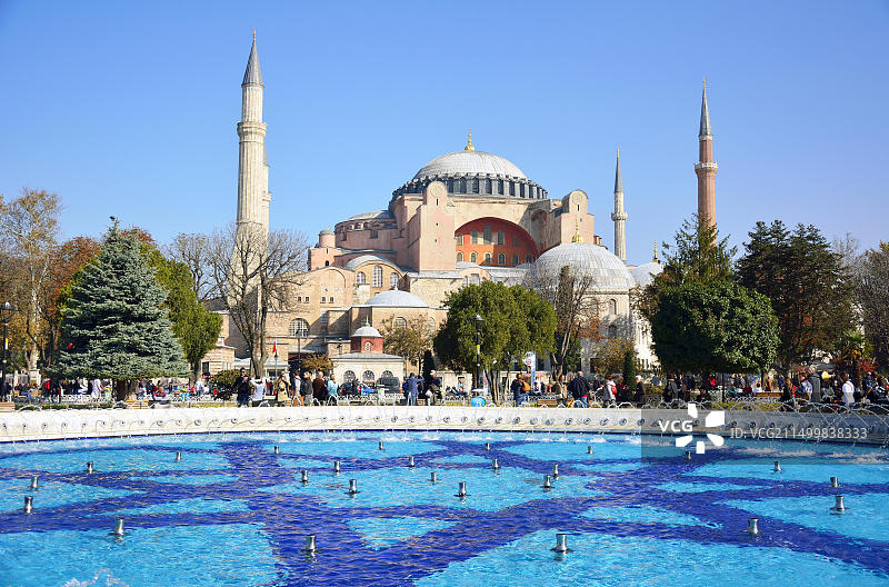 伊斯坦布尔的圣索菲亚大教堂图片素材