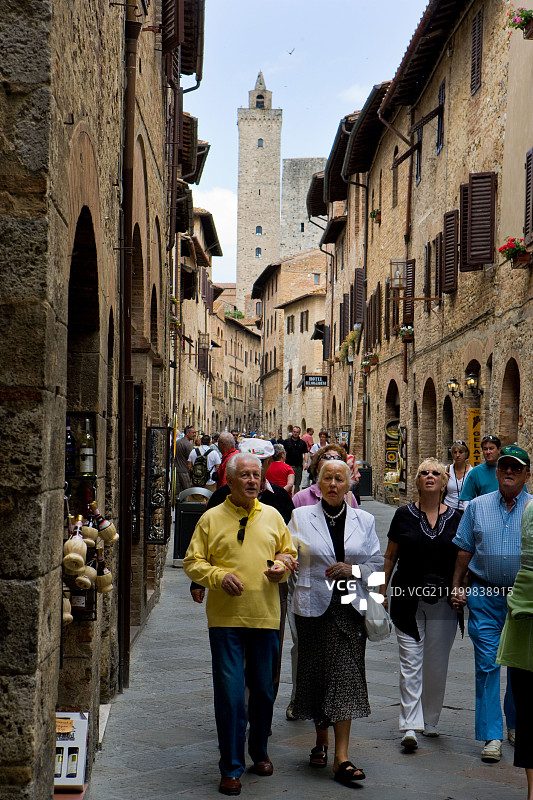 圣吉米尼亚诺与市政厅塔楼图片素材