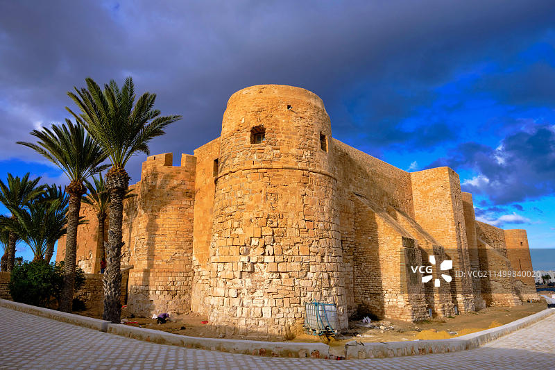 突尼斯杰尔巴岛凯比尔堡，15世纪图片素材