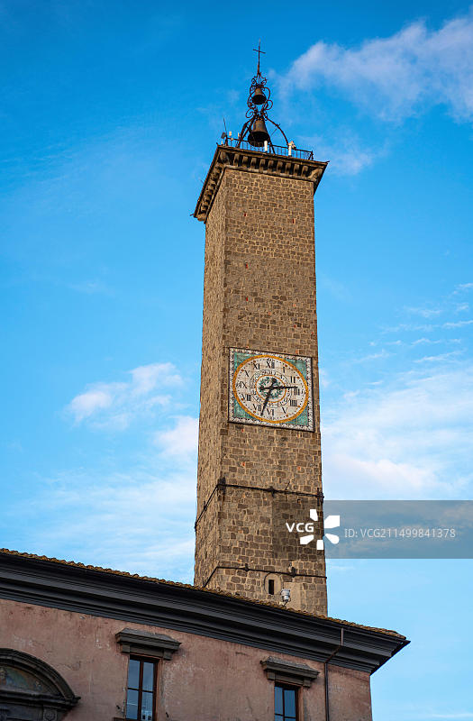 拉齐奥维泰博的人民广场和莫纳尔代斯基塔图片素材