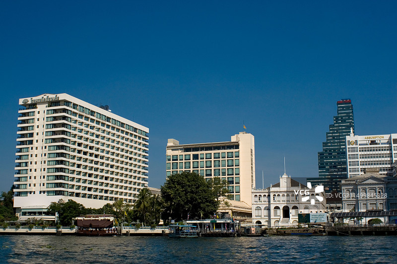 泰国曼谷湄南河城市游船图片素材