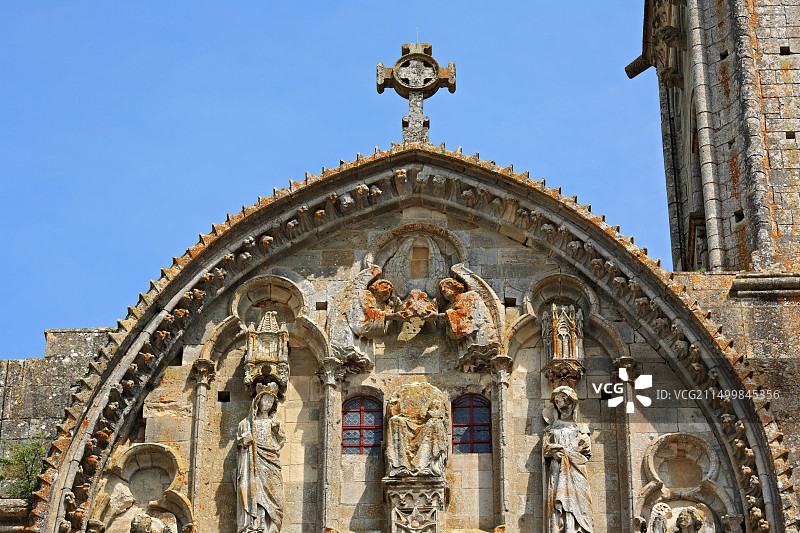 法国勃艮第的圣玛丽玛德琳教堂（圣玛德琳大教堂）图片素材