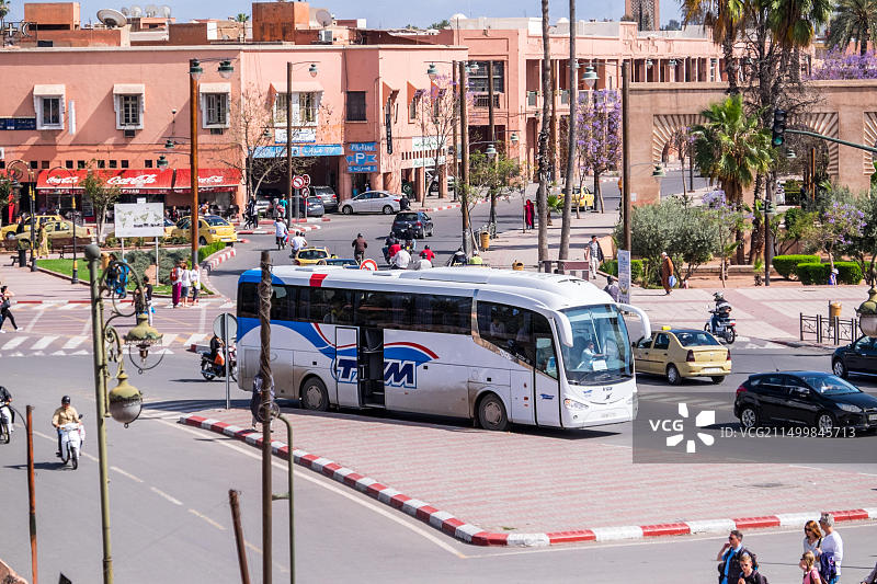 摩洛哥马拉喀什市中心图片素材