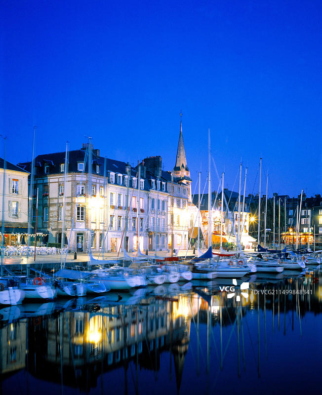 法国翁弗勒尔水岸风光图片素材