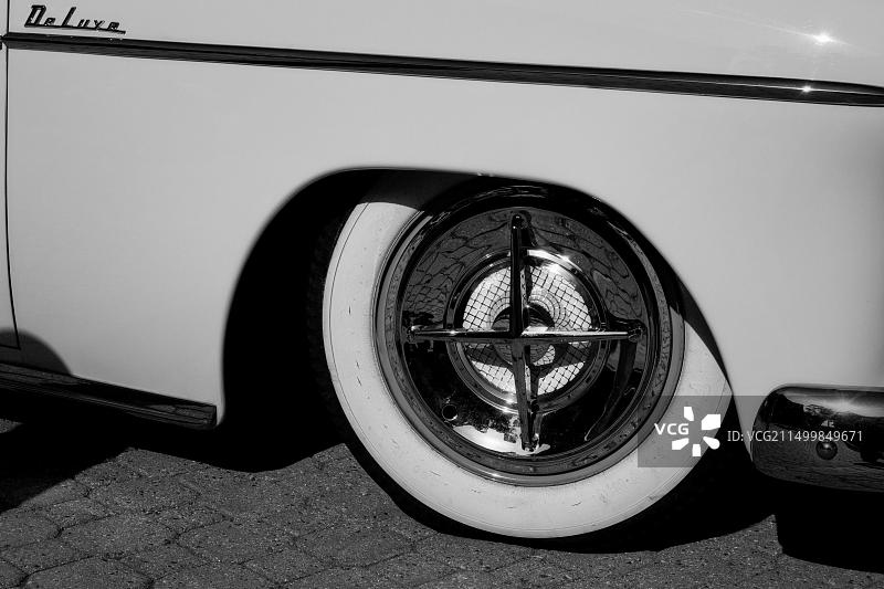 老爷车特写图片素材