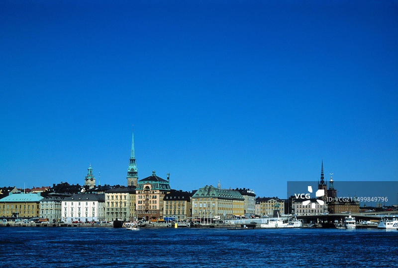 瑞典斯德哥尔摩的滨水区图片素材