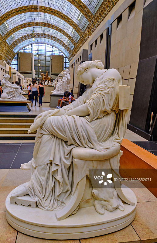 法国巴黎奥赛博物馆，朱尔斯·卡弗利尔《珀涅罗珀》图片素材