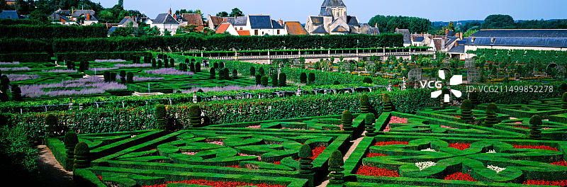 维朗德里城堡花园，法国维朗德里图片素材