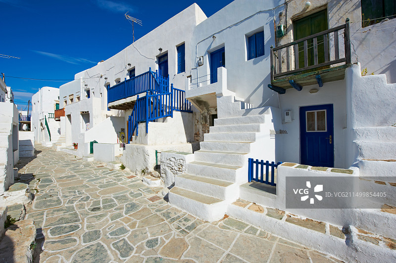 希腊弗莱甘兹罗斯岛霍拉村图片素材