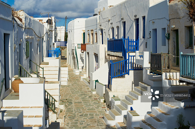 希腊弗莱甘兹罗斯岛霍拉村图片素材