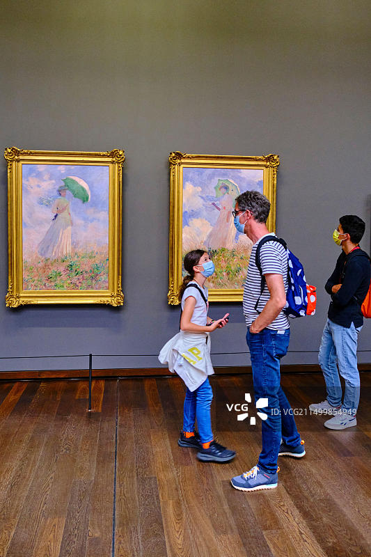 法国巴黎奥赛博物馆莫奈作品图片素材