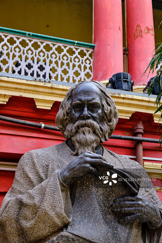 印度西孟加拉邦加尔各答：泰戈尔故居图片素材