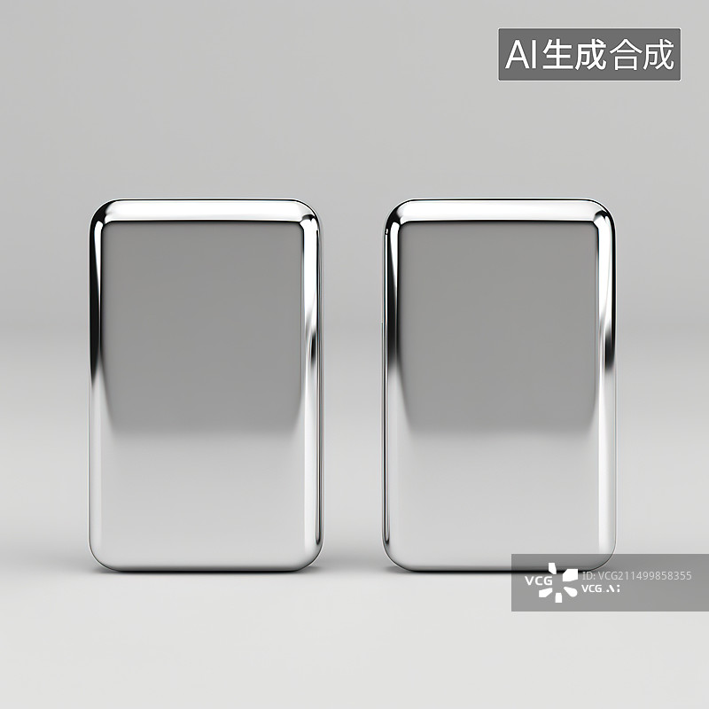 【AI数字艺术】灰色背景下的空盘子特写镜头图片素材