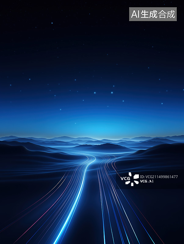 【AI数字艺术】科技背景 极简风格 商务概念图片素材