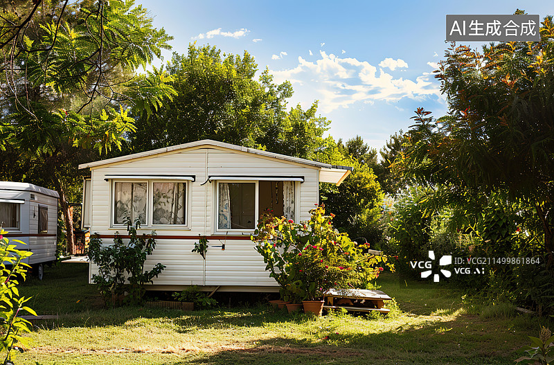 【AI数字艺术】公园里的房子图片素材