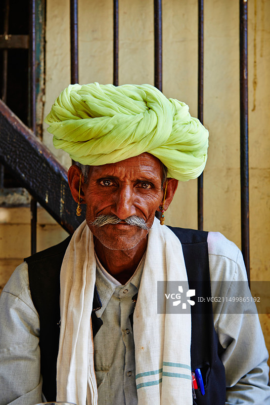印度拉贾斯坦邦焦特布尔梅达村的拉巴里族群图片素材