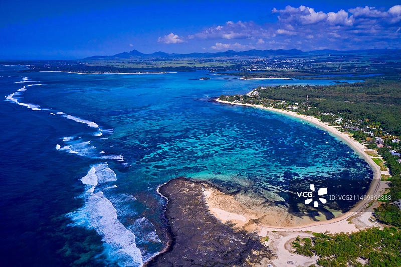 毛里求斯弗拉克区拉法耶特邮局海滩图片素材