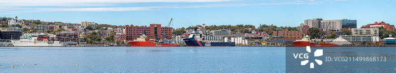 纽芬兰阿瓦隆半岛圣约翰斯港口景观图片素材