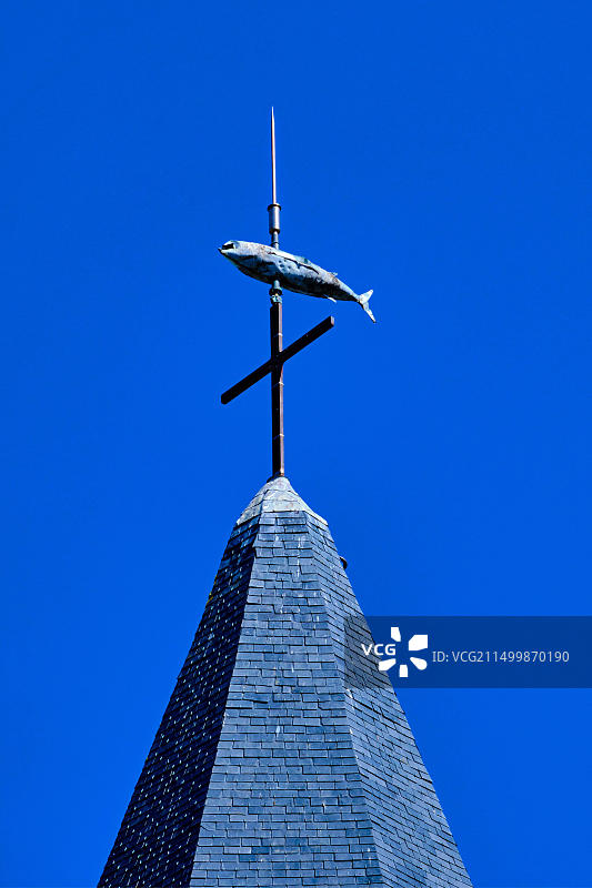 法国莫尔比昂格鲁瓦岛圣蒂迪教堂图片素材