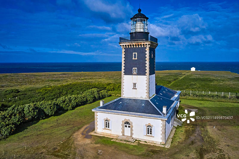 法国莫尔比昂格鲁瓦岛 Pen Men 灯塔图片素材