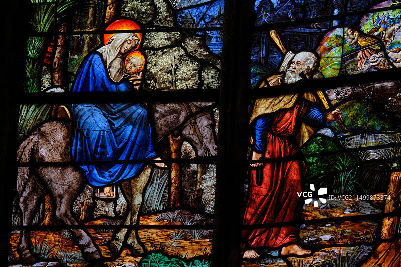 法国谢尔省布尔日圣艾蒂安大教堂，联合国教科文组织世界遗产图片素材