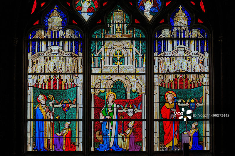 法国谢尔省布尔日圣艾蒂安大教堂，联合国教科文组织世界遗产图片素材