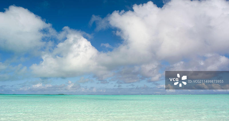 库克群岛艾图塔基泻湖海滩风光图片素材