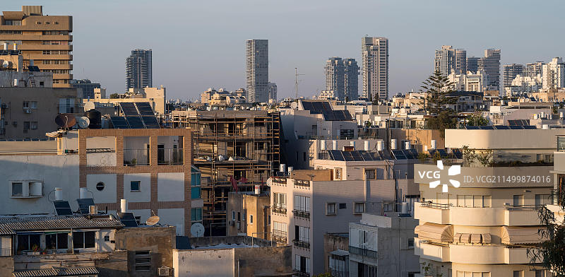 以色列特拉维夫白色之城包豪斯建筑景观图片素材