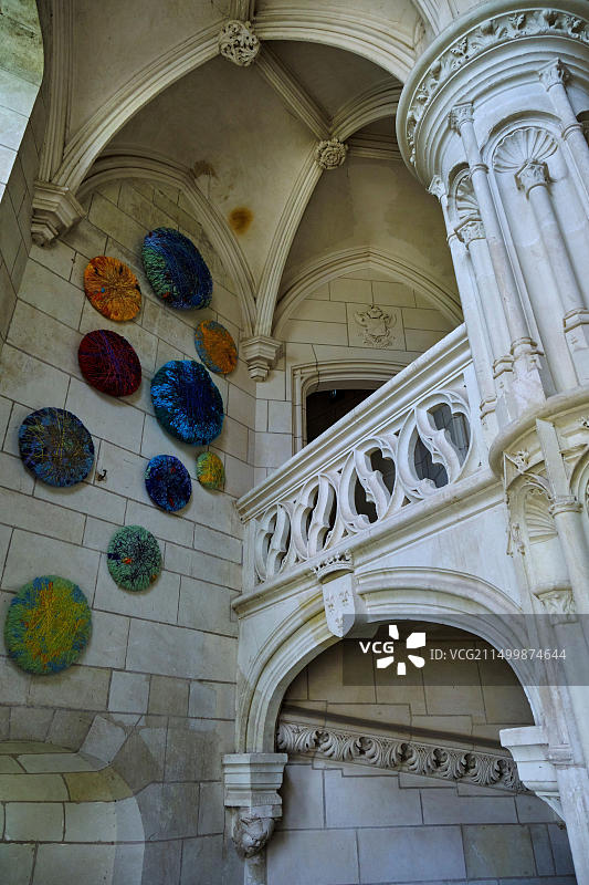 法国卢瓦尔河谷肖蒙城堡（联合国教科文组织世界遗产）图片素材