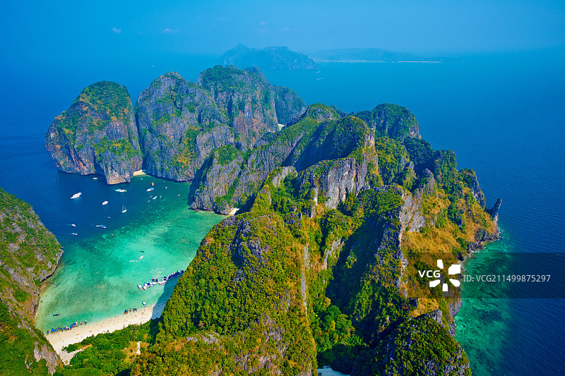 泰国甲米府皮皮莱岛玛雅湾图片素材