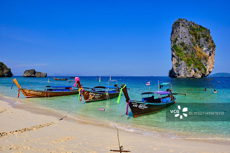 泰国甲米府波达岛风光图片素材